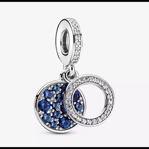 925 Sterling Silver Double Dangle Charm